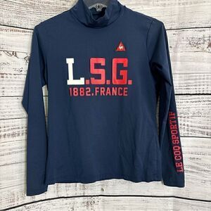 Le coq sportif Top Kids Size large Golf high Neck long sleeve fitted GGL 146
